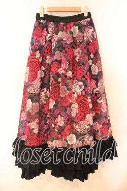 画像5: Qutie Frash / 和柄ロングスカート  公式色展開パープル O-25-12-17-010-QU-SK-IG-OS