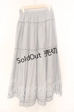 画像3: pa.se.ri. / 裾タックギンガムスカート  ネイビー O-25-12-17-017-LO-SK-IG-OS