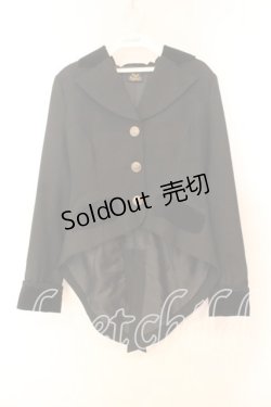 画像1: ALICE and the PIRATES / 燕尾ジャケット  クロ O-25-12-17-003-PA-JA-IG-OS