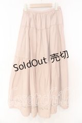 KETTY / パンジー刺繍スカート  ピンク O-25-12-17-022-EL-SK-IG-OS