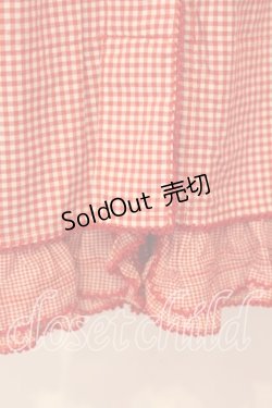 画像2: WONDERFUL WORLD / ギンガムチェック裾フリルスカート  アカ O-25-12-17-024-LO-SK-IG-OS