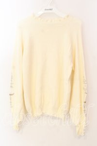 axes femme / ノクターン刺繍ニット  オフシロ O-25-12-18-035-AX-TO-IG-OS