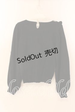 画像2: axes femme / ボウタイブロッキング風ニット  クロ×シロ O-25-12-18-038-AX-TO-IG-OS