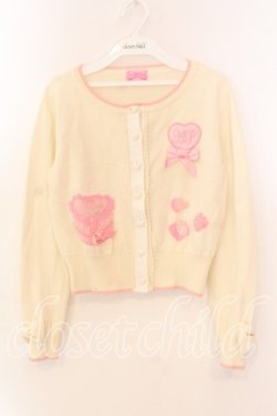 画像1: Angelic Pretty / Meltyチョコレートニットカーディガン  オフシロ O-25-12-18-046-AP-TO-IG-OS