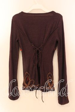 画像3: Ozz oneste / ボレロ風カットソー  パープル O-25-12-18-047-OO-TO-IG-OS