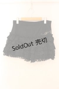 Ozz oneste / 刺繍入りペチパンツ  ブラック O-25-12-18-050-OO-PA-IG-OS