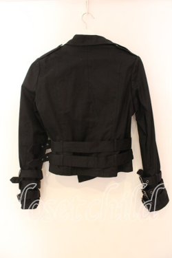 画像4: BPN / ベルテッドライダースジャケット Ｍ ブラック O-25-12-18-054-GO-JA-IG-OS
