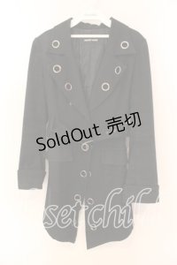 PEACE NOW / ハトメジャケット Ｍ ブラック O-25-12-18-056-PU-JA-IG-OS