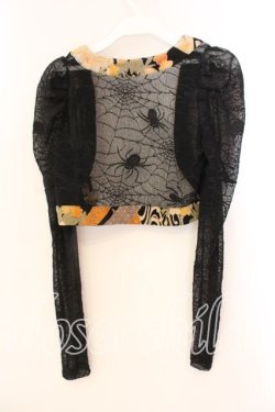 画像3: Qutie Frash / ちりめんボレロ  ブラック×オレンジ O-25-12-18-057-QU-TO-IG-OS