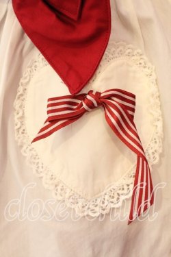 画像3: BABY,THE STARS SHINE BRIGHT / ショコラストライプジャンパースカート  アカ×オフシロ O-25-12-18-005-BA-OP-IG-OS