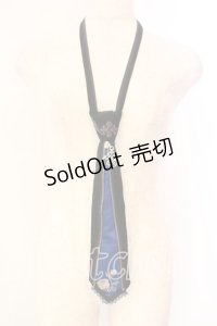 Ozz Croce / ネクタイ  ブラック×ブルー O-25-12-18-058-OO-ZA-IG-OS