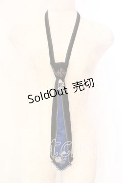 画像1: Ozz Croce / ネクタイ  ブラック×ブルー O-25-12-18-058-OO-ZA-IG-OS