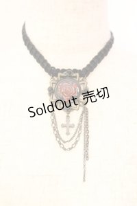 Ozz Croce / ローズチェーンチョーカー  ブラック×アンティーク×レッド O-25-12-18-060-OO-AC-IG-OS
