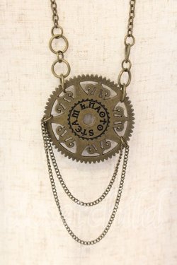 画像1: STEAM / 歯車ネックレス  アンティークゴールド O-25-12-18-062-HN-AC-IG-OS