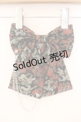 MAD / リボンブローチ  ジャガードブラック O-25-12-18-065-PU-AC-IG-OS