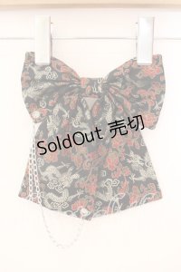 MAD / リボンブローチ  ジャガードブラック O-25-12-18-065-PU-AC-IG-OS