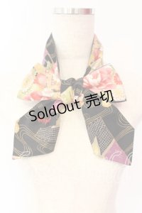 Despair / ネクタイ  ブラック×和柄 O-25-12-18-066-GO-ZA-IG-OS