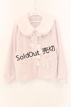 画像1: Amavel / Bunny＆Puppyのうさみみショートコート  ピンク O-25-12-18-068-CA-CO-IG-OS