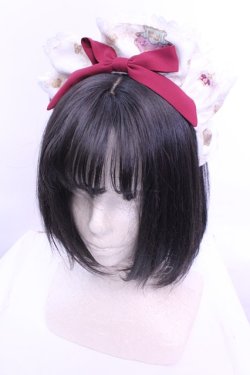 画像1: Angelic Pretty / Rose Tea Gardenカチューシャ  オフ×アカ O-25-12-18-1036-AP-AC-IG-OS