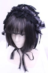 ALICE and the PIRATES / Faint memoryヘッドドレス  クロ O-25-12-18-1039-PA-AC-IG-OS