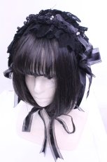 画像1: ALICE and the PIRATES / Faint memoryヘッドドレス  クロ O-25-12-18-1039-PA-AC-IG-ZT488-F006 (1)