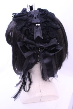 画像2: ALICE and the PIRATES / Faint memoryヘッドドレス  クロ O-25-12-18-1039-PA-AC-IG-OS