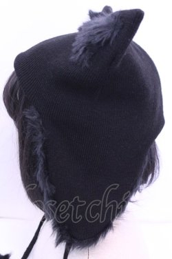 画像3: HELL CAT PUNKS / 猫耳ビーニーキャップ  ブラック O-25-12-18-1040-PU-AC-IG-OS