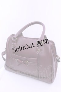axes femme / リボンビットバッグ 260×200×120mm ワイン O-25-12-18-1046-AX-BG-IG-OS