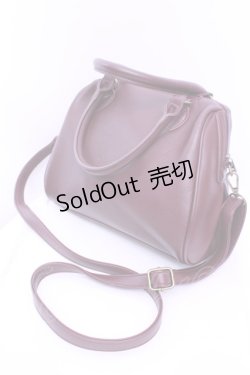 画像2: axes femme / リボンビットバッグ 260×200×120mm ワイン O-25-12-18-1046-AX-BG-IG-OS