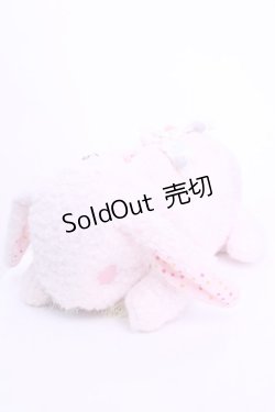 画像1: 牧場仕立て / ぽこぽこ本体にピンク色の春待ちうさぎバッグ【ふわぽこ】  ピンク O-25-12-18-1049-LO-BG-OW-ZT172