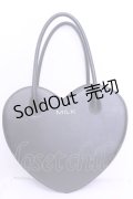 MILK / 45thハートバッグ  クロ×裏地アカハート柄 O-25-12-18-1051-ML-BG-IG-ZT346