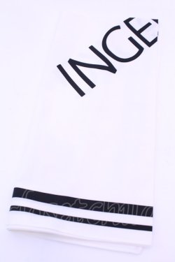 画像1: INGEBORG / ハンカチーフ  ロゴシロ O-25-12-18-1008-LO-ZA-IG-OS