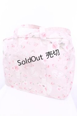 画像1: PINK HOUSE / 2012 Boston bag  フリルローズ柄 O-25-12-18-1053-LO-BG-IG-OS