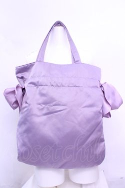 画像2: Maison de FLEUR / ダブルリボンギャザートートバッグ  ライトラベンダー O-25-12-18-1054-LO-BG-IG-OS
