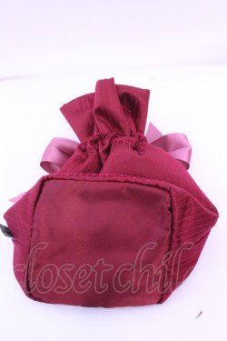 画像2: Maison de FLEUR / ドットチュール巾着ポーチ  アカ O-25-12-18-1061-LO-ZA-IG-OS