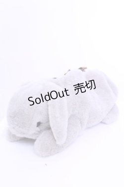 画像1: 牧場仕立て / 仔うさぎバッグ（ちいさめ）  グレー たれみみ O-25-12-18-1063-LO-BG-IG-ZT172