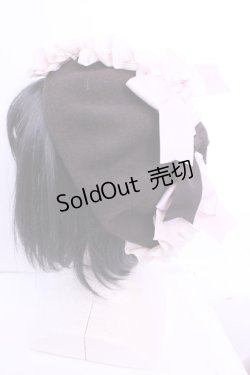 画像1: MERCI MEL / ショコラリボンベレー帽  ブラウン O-25-12-18-1068-LO-AC-IG-OS