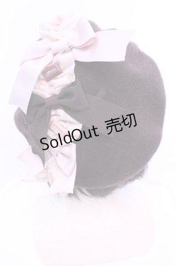 画像2: MERCI MEL / ショコラリボンベレー帽  ブラウン O-25-12-18-1068-LO-AC-IG-OS