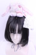 牧場仕立て / うさぎヘッドドレス  ツイード O-25-12-18-1069-LO-SH-IG-OS