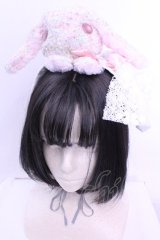 牧場仕立て / うさぎヘッドドレス  ツイード O-25-12-18-1069-LO-SH-IG-OS