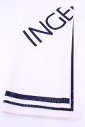 INGEBORG / ハンカチーフ  ロゴアイボリー O-25-12-18-1011-LO-ZA-IG-OS