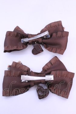 画像3: MERCI MEL / チョコレートリボンクリップ  ブラウン O-25-12-18-1071-LO-AC-IG-OS