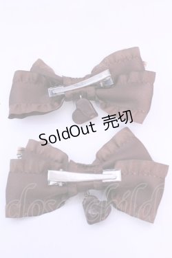 画像3: MERCI MEL / チョコレートリボンクリップ  ブラウン O-25-12-18-1071-LO-AC-IG-ZT485-F001