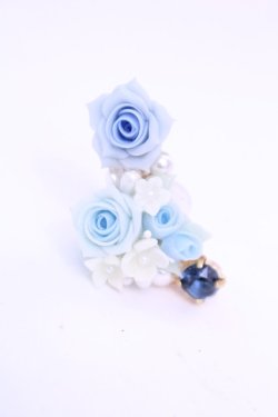 画像1: 薫乃園 / ローズイヤーカフ  サックス O-25-12-18-1075-LO-AC-IG-OS