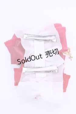 画像2: MERCI MEL / いちごリボンクリップ  アカ×シロ O-25-12-18-1078-LO-AC-IG-OS