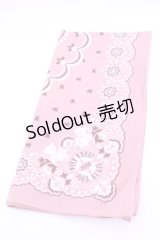 PINK HOUSE / ハンカチーフ  2000年 くま　バンダナピンク O-25-12-18-1012-LO-ZA-IG-OS