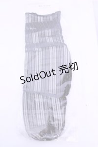 axes femme / シアーストライプソックス  クロ O-25-12-18-1082-AX-ZA-OW-OS