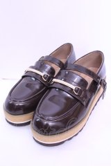 axes femme / ストラップ付ローファー S ブラウン O-25-12-18-1084-AX-SH-OW-OS