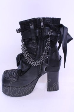 画像8: Demonia / CHARADE-110　厚底ブーツ UK6 ブラック O-25-12-18-1086-PU-SH-OW-OS