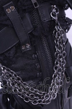 画像9: Demonia / CHARADE-110　厚底ブーツ UK6 ブラック O-25-12-18-1086-PU-SH-OW-OS